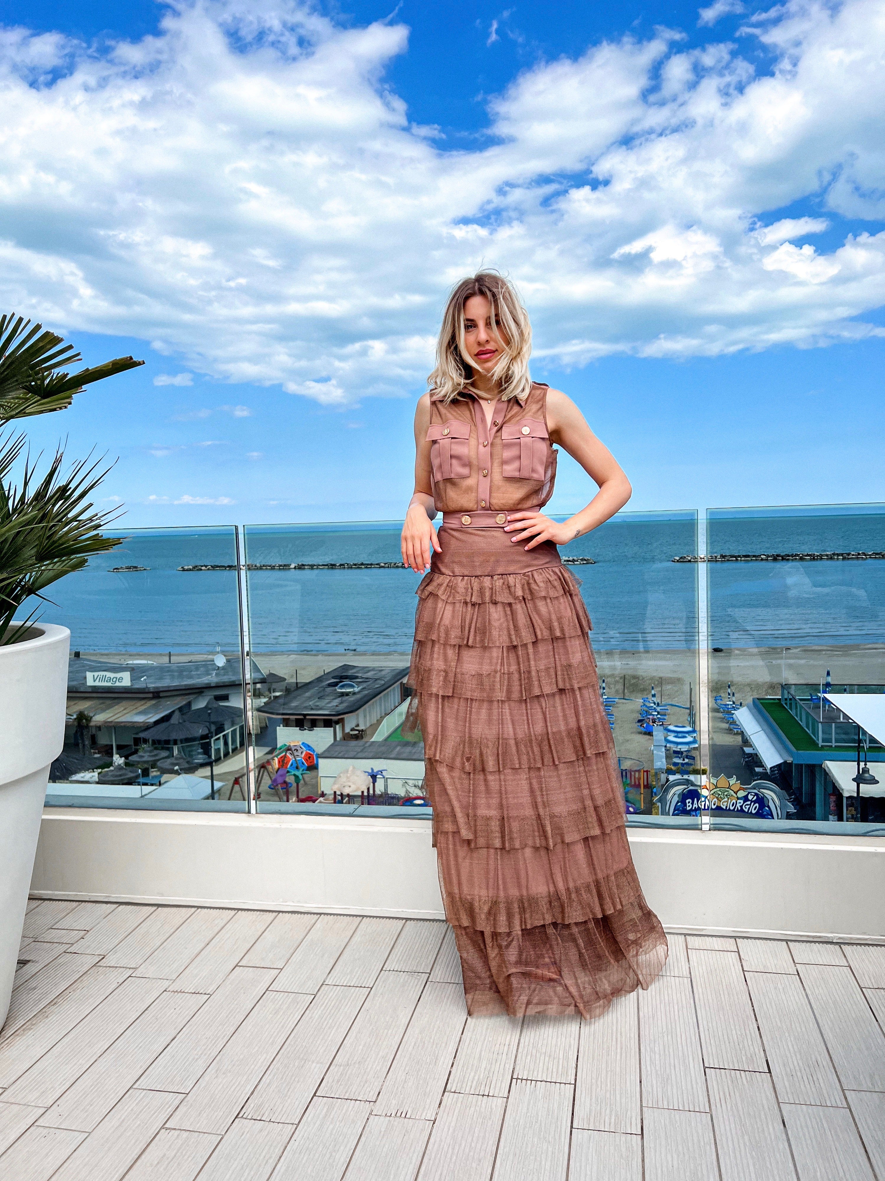 Dress Elisabetta Franchi Giglio Saldi ELISABETTA FRANCHI: Dress